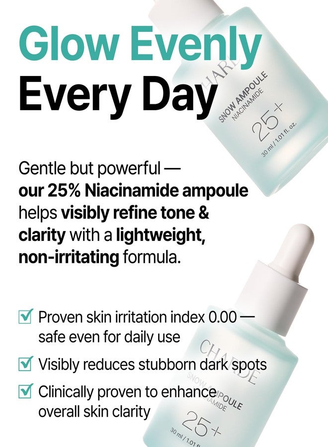 Charde Niacinamide Brightening Serum for Dark Spots & Uneven Tone | Radiance Boosting with White Garcinia & Arbutin, Korean Skincare, 1.01 fl oz - Image 3